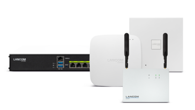 Aperçu de la gamme Wi-Fi LANCOM Bandeau de présentation des produits Wi-Fi LANCOM